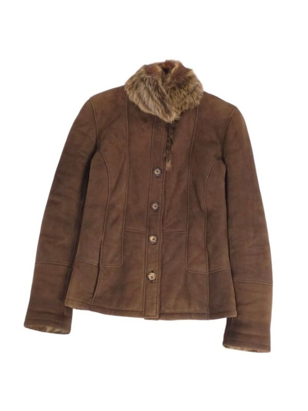 Loewe Jacket Leather Mouton Fur Outerwear